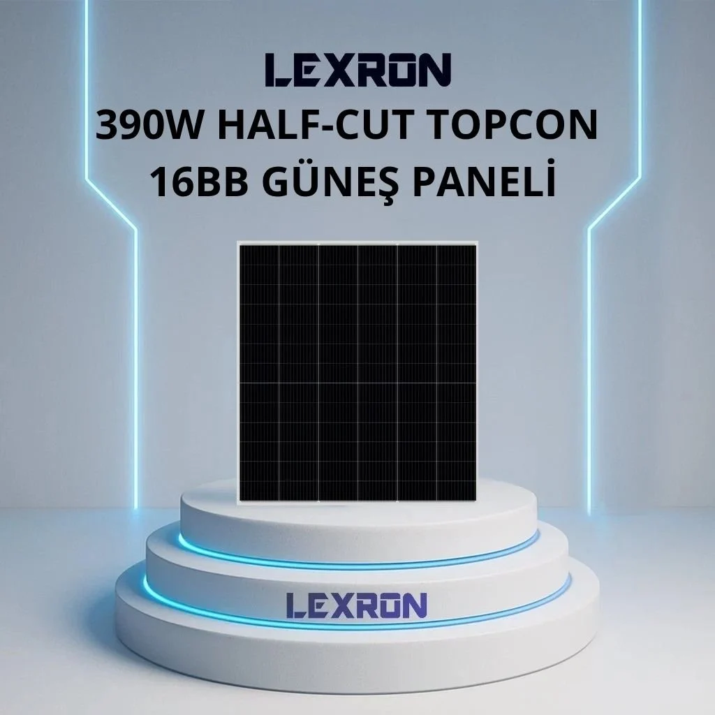 ECOSOL 390W 78 CELL 16BB HALF-CUT TOPCON GÜNEŞ PANELİ