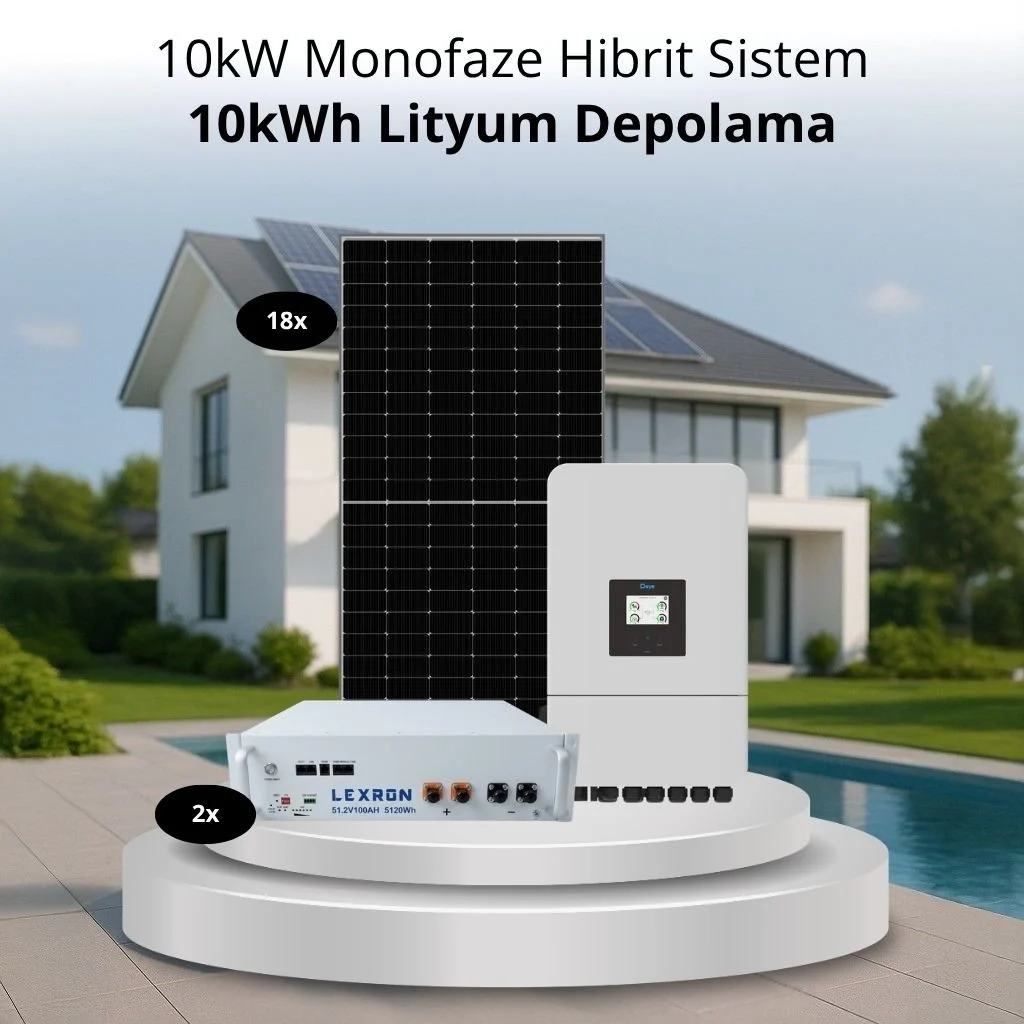 10KW MONOFAZE HİBRİT SİSTEM 1