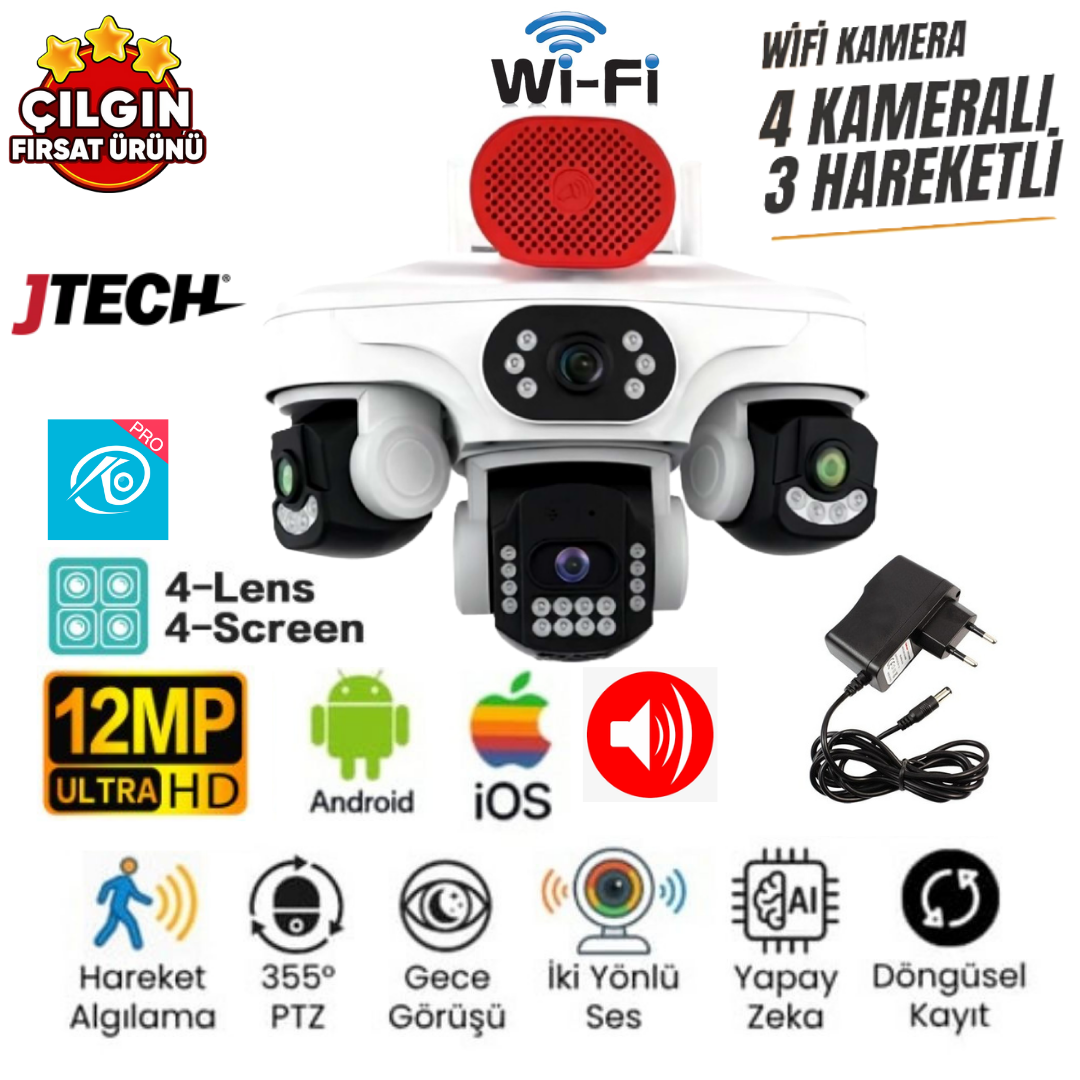 OK-243 PremiumW 4 Lens WiFi PTZ – O-KAM