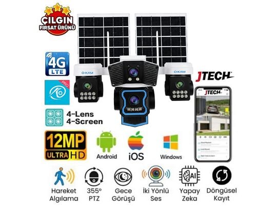 O-KAM güneş enerjili güvenlik kamerası