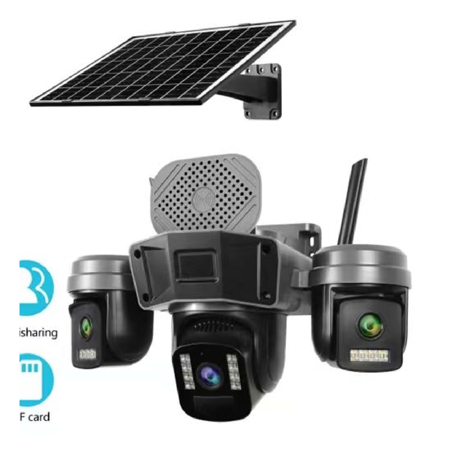 OK-310 3 Lens 4G Solar Gri Sirenli