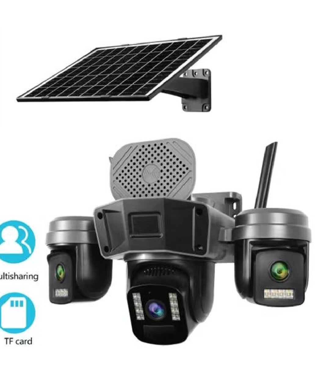 O-KAM 5210 WiFi Solar 3 Lens Sirenli
