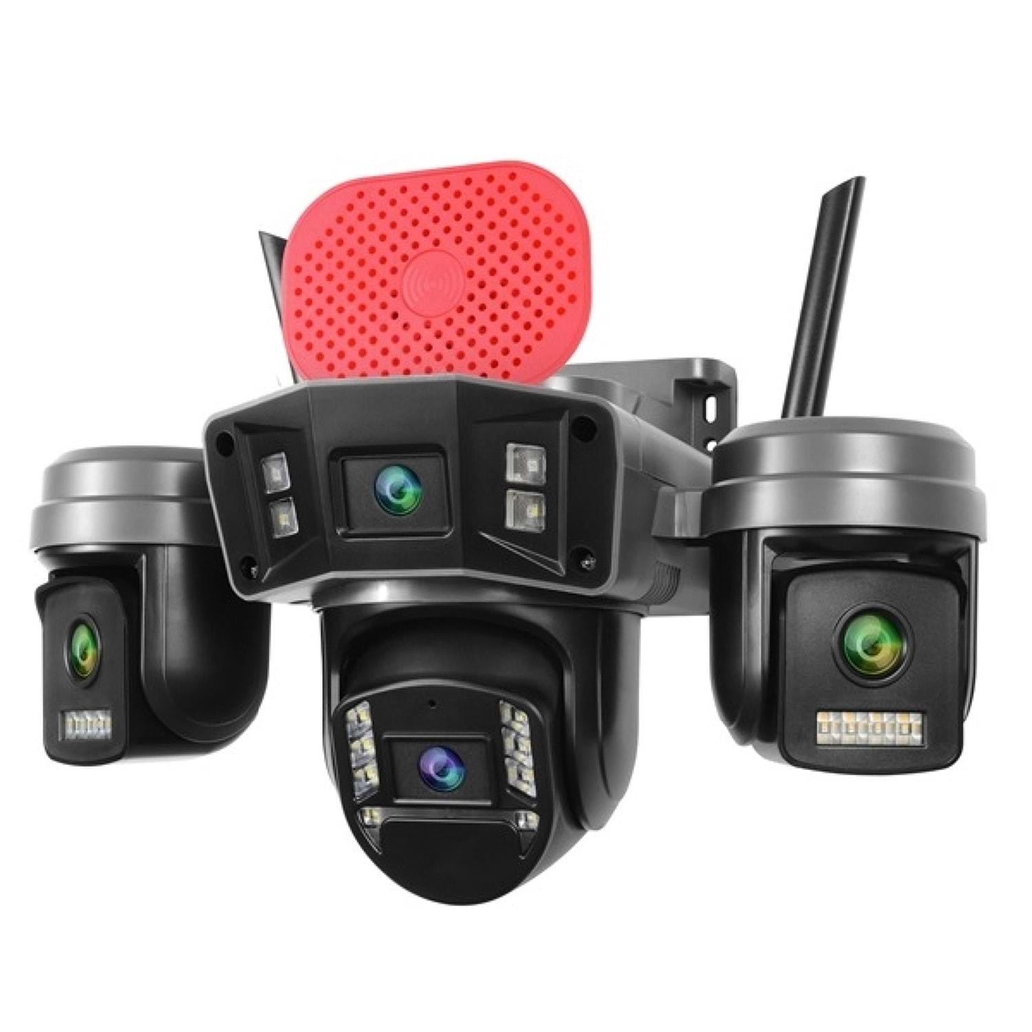 OK-240 PremiumW Sirenli Çakarlı 4 Lens WiFi – O-KAM