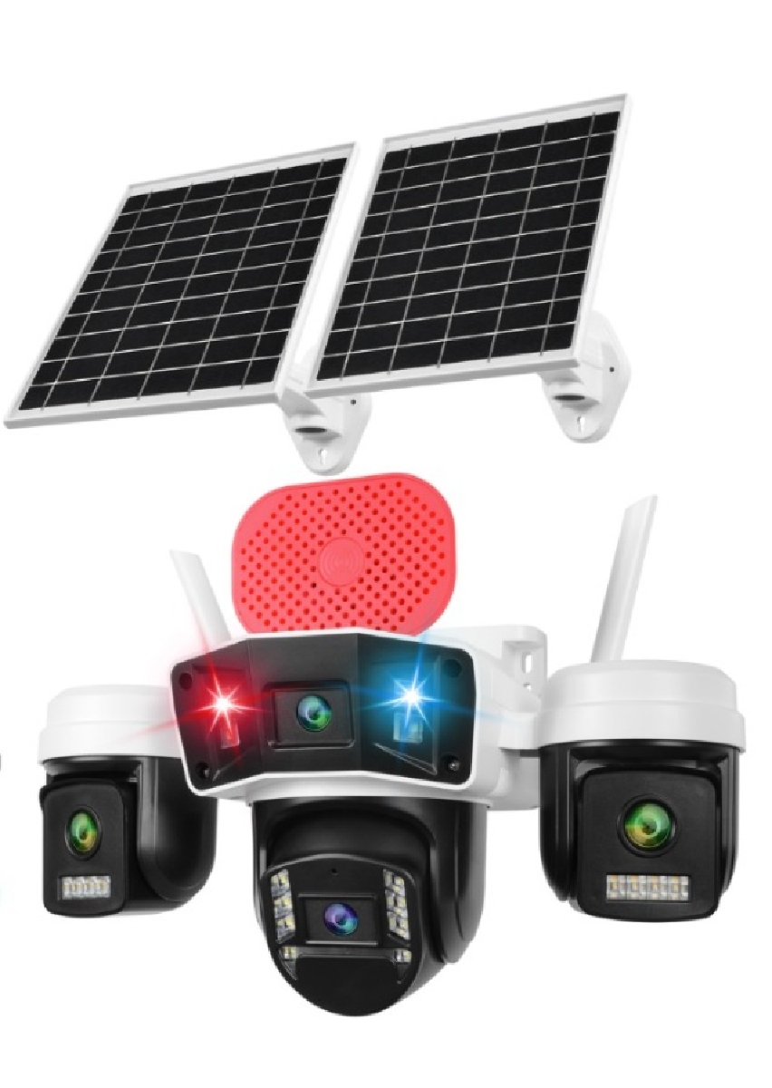 OK-S-335 Premium 4G Sirenli 4 Lens AOV Solar