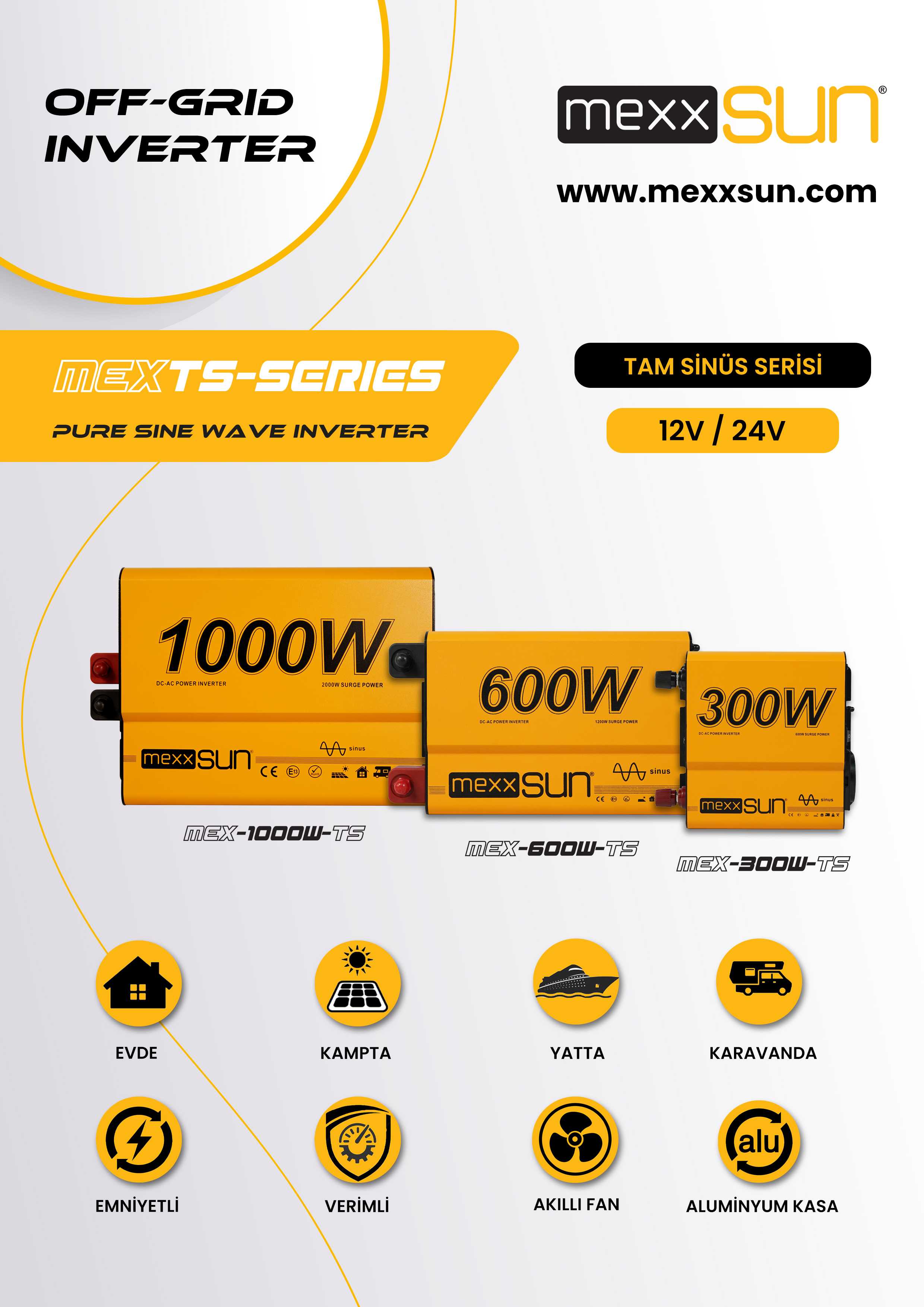 Tam sinüs 12V 300W teknik özellik tablosu 1